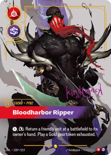 Pyke, Bloodharbor Ripper (V.3 - Signed Showcase)