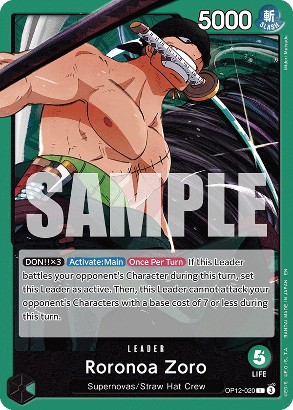 Roronoa Zoro (OP12-020) (V.1)
