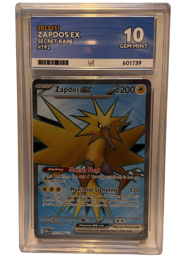 Zapdos ex ace 10