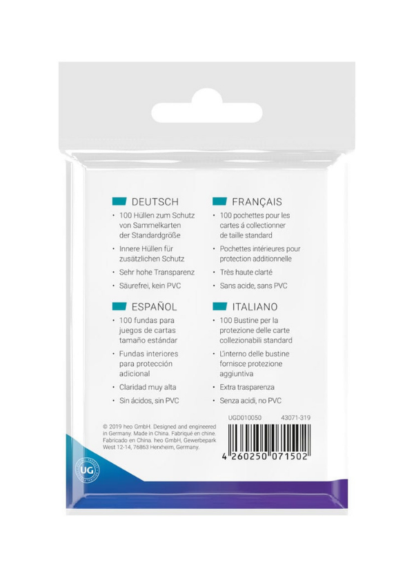 Ultimate Guard Precise-Fit Sleeves Standard Size (100)