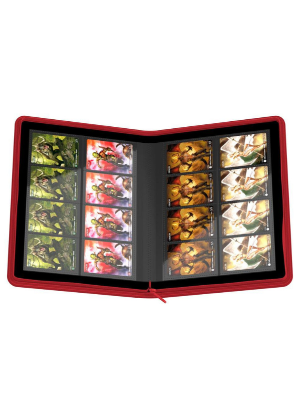 Ultimate Guard Zipfolio 320 16-Pocket Xenoskin - Kansio - Punainen