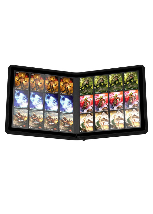 Ultimate Guard Zipfolio 480 24-Pocket Xenoskin - Kansio - Musta