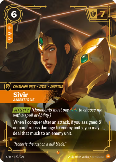 Sivir, Ambitious 120/221