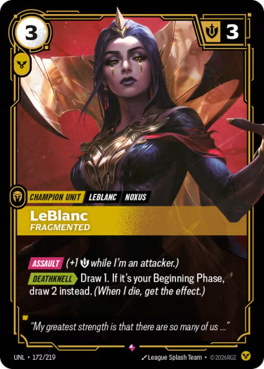 Leblanc, Fragmented (V.1 - Rare) 172/219