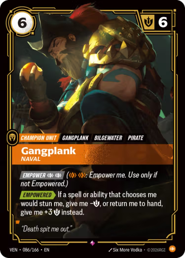 Gangplank, Naval (V.1 - Rare) 086/166
